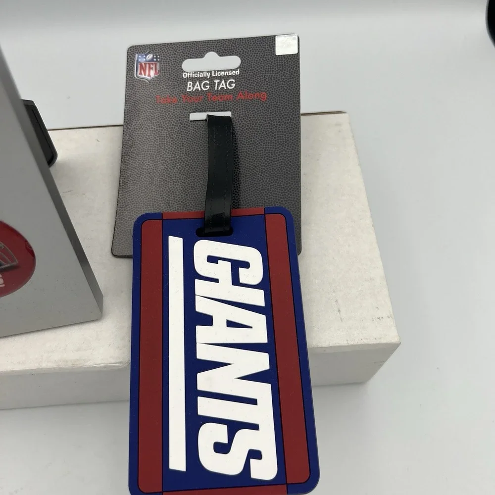 NFL New York Giants Duo Picture frame w/ digital clock &‎ Soft Luggage Tag